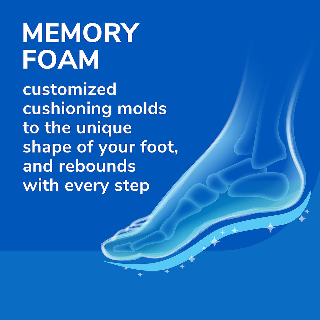 Dr. Scholls Air-Pillo with Memory Foam Insoles, Unisex (Men 7-13) (Women 5-10), 1 Pair, Trim to Fit Inserts