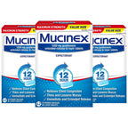 Mucinex Maximum Strength Chest Congestion Medicine for Relief, Expectorant, Lasts 12 Hours, Extended-Release Bi-Layer Tablets, 4
