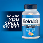 Chattem Inc. Rolaids Ultra Strength Antacid, 72 Chewable Tablets, Assorted Fruit, Ultra Strength Heartburn Relief