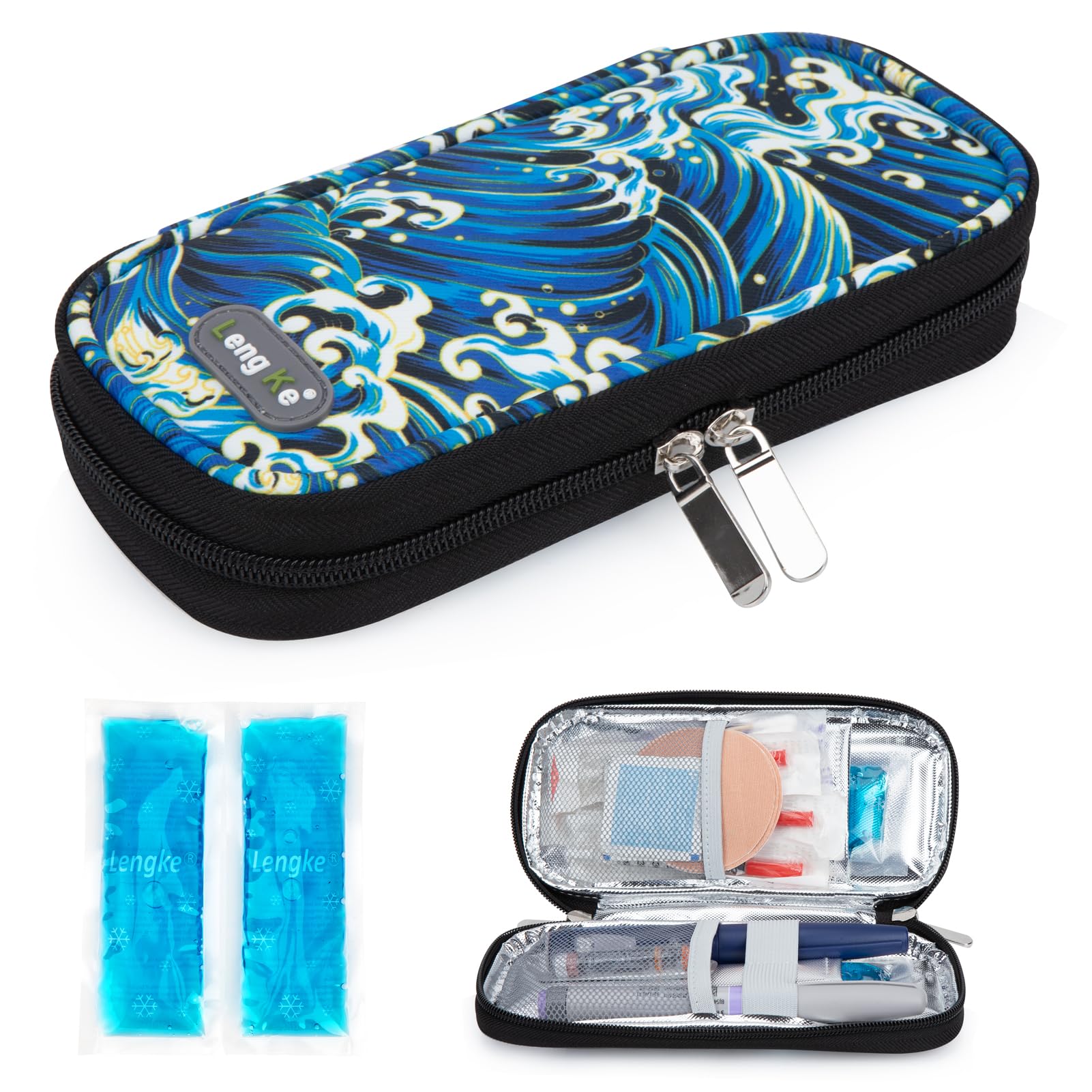 YOUSHARES Insulin Cooler Travel Case - Diabetic Case Insulated Organizer Portable Cooling Bag for Insulin Pen and Medication Dia