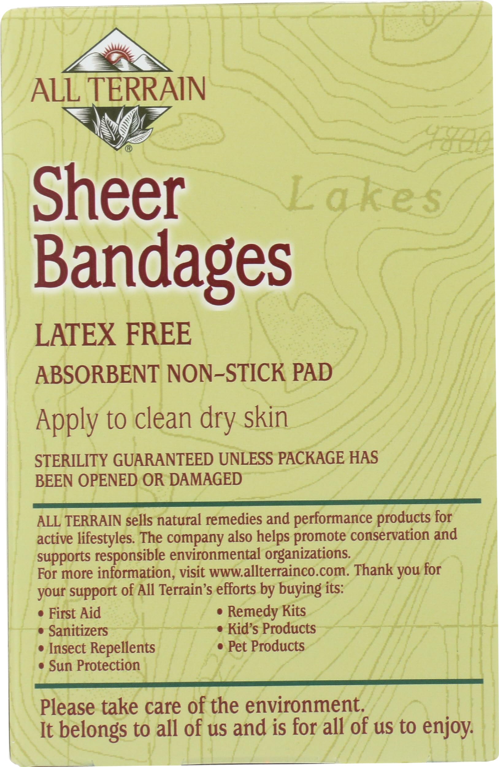 ALL TERRAIN Sheer Bandages, 40 CT