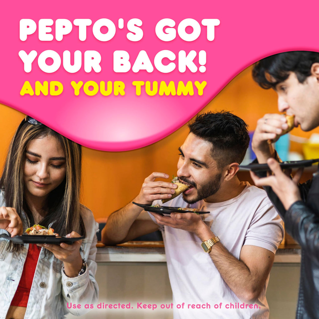 Pepto Bismol Chews, Fast and Effective Digestive Relief from Nausea, Heartburn, Indigestion, Upset Stomach, Diarrhea, 72 Total (