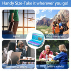Weekly Pill Organizer 2 Times a Day, Zumd Pill Box 7 Day with Cute Quilted Fabric Zipper Case, Travel Pill Case Am Pm for Vitami