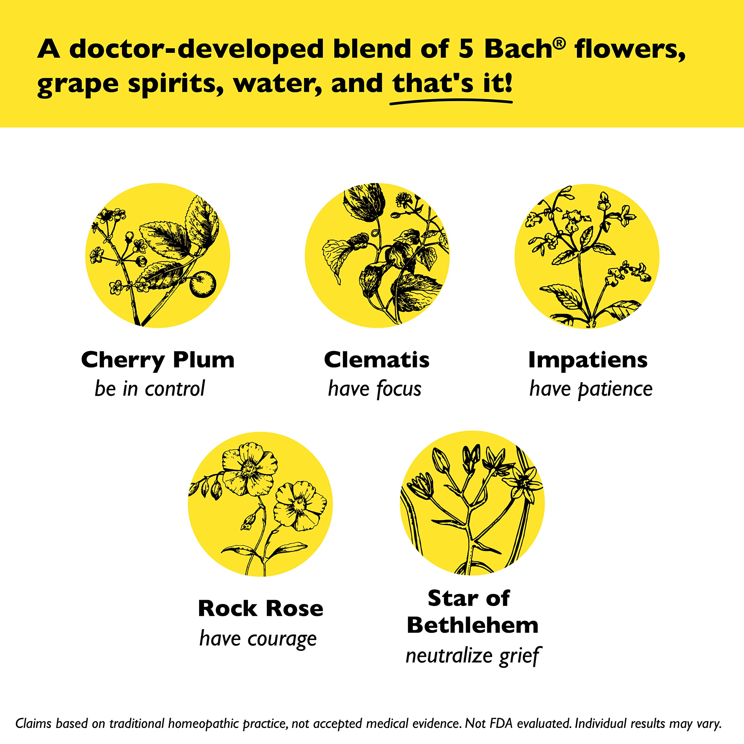 Bach RESCUE REMEDY Spray 20mL, Natural Stress Relief, Homeopathic Flower Essence, Vegan, Gluten & Sugar-Free, Non-Habit Forming