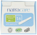 Natracare Organic Cotton Tampons with Cardboard Applicator, (1 Pack, 16 Tampons Total)