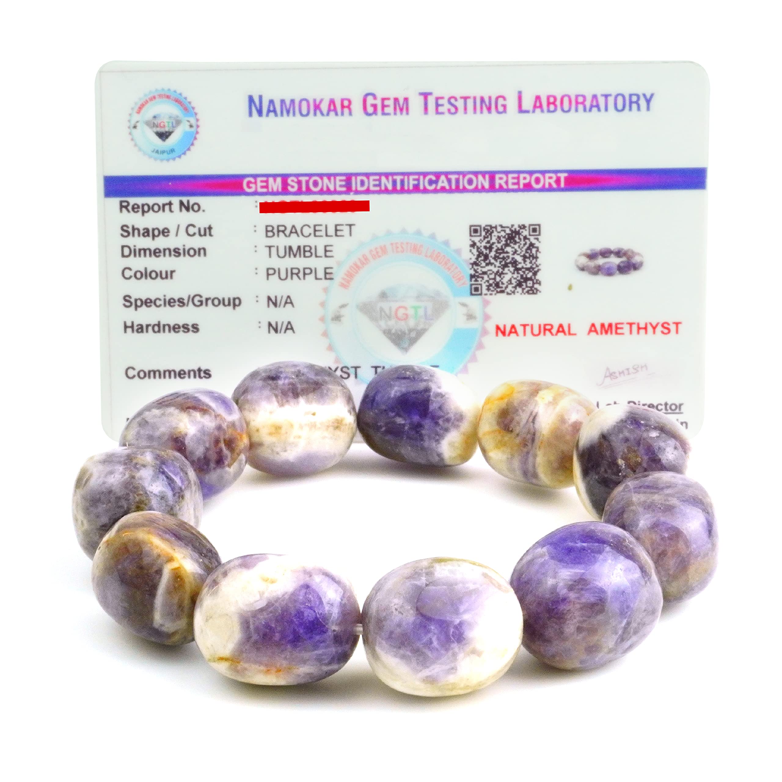 REMEDYWALA Charged Energized Certified Natural Amethyst Bracelet For Reiki, Balance Chakra, Positive Energy, Healing | Amethyst 