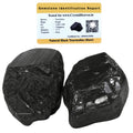 Crystal Heaven Certified Black Tourmaline Crystal Healing Rough Stone, Natural Raw Crystals For Manifestation, Meditation And Re
