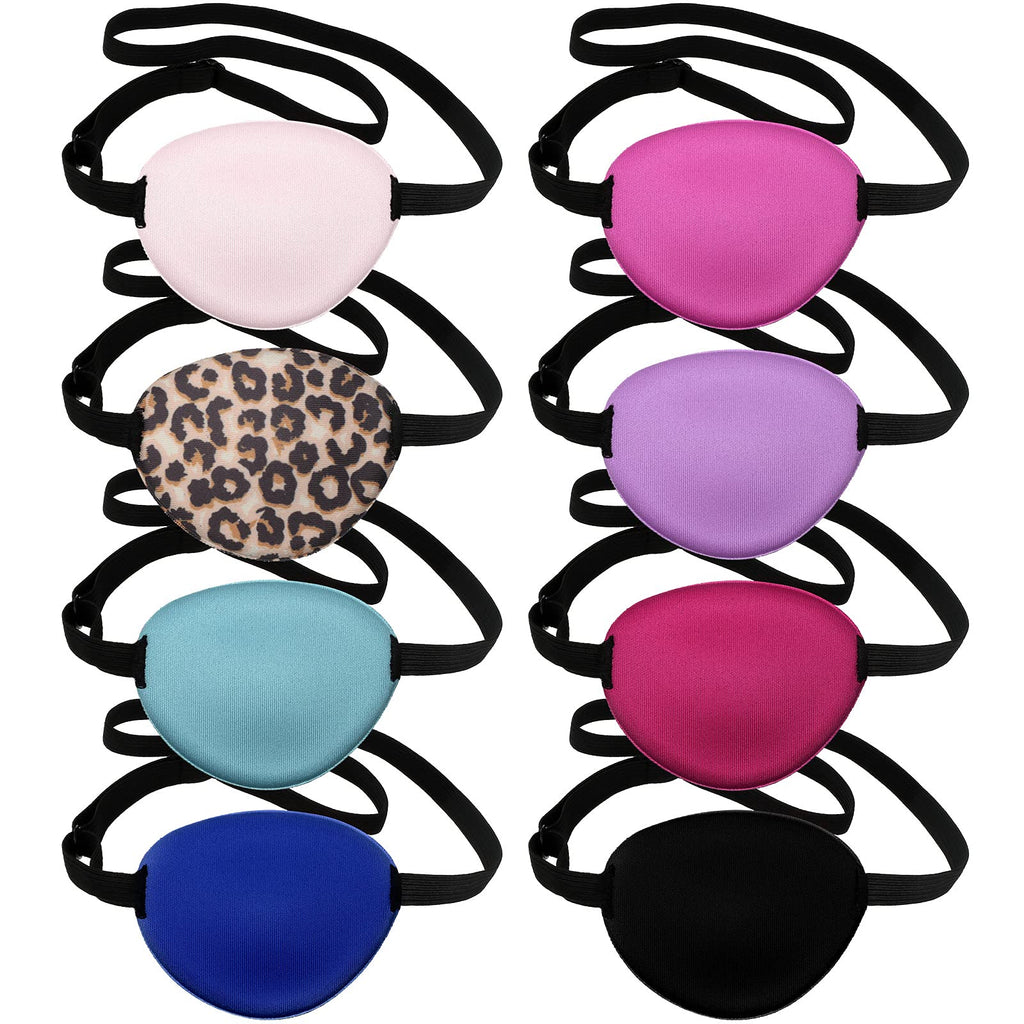 Geyoga 16 Pieces Eye Patches for Adults Soft Medical Eye Patches Adjustable Single Eye Patch Silk Single Eye Mask Eye Patches fo