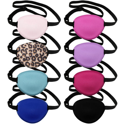 Geyoga 16 Pieces Eye Patches for Adults Soft Medical Eye Patches Adjustable Single Eye Patch Silk Single Eye Mask Eye Patches fo