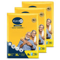 Karein Overnight Adult Diaper Tape Xl Size, Extra Large, Waist 100150 Cm 4059, 30 Unit, Long Protection Hour, Unisex, Quick 
