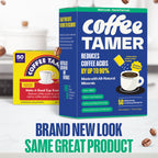 Coffee Tamer Coffee Acid Reducing Granules 50 Pack Box - Reduces Coffee Acids by up to 90% - All-Natural Minerals - Keto Friendy