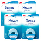 Nexcare Sensitive Skin Low Trauma Tape, 4 Count - Gentle Adhesive Medical Tape for Fragile or Delicate Skin, Hypoallergenic & La