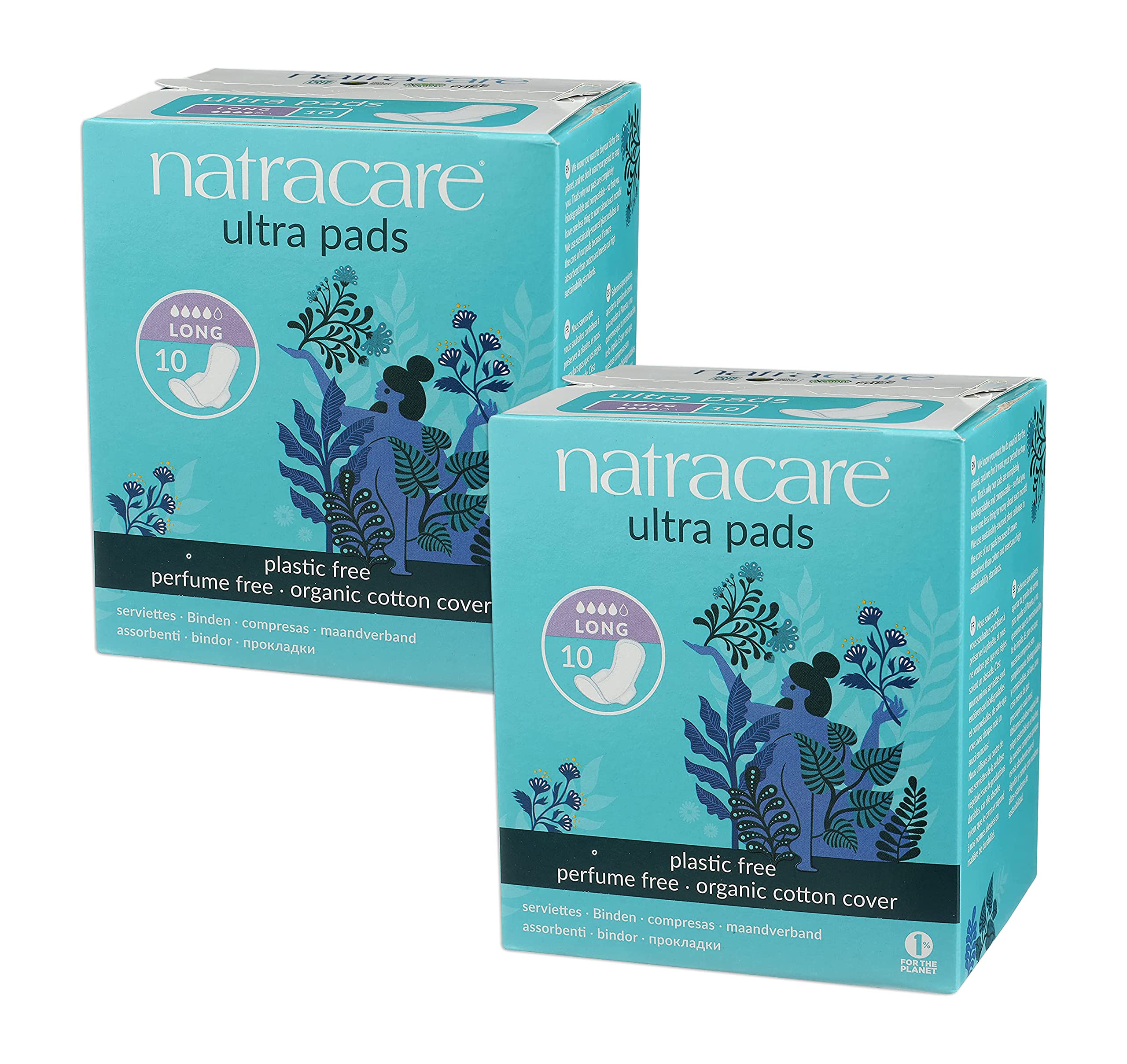 Natracare: Natural Ultra Long Pads With Wings (2 X 10 Ct)
