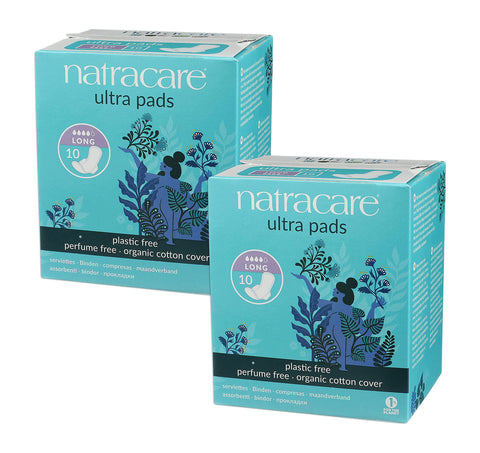 Natracare: Natural Ultra Long Pads With Wings (2 X 10 Ct)