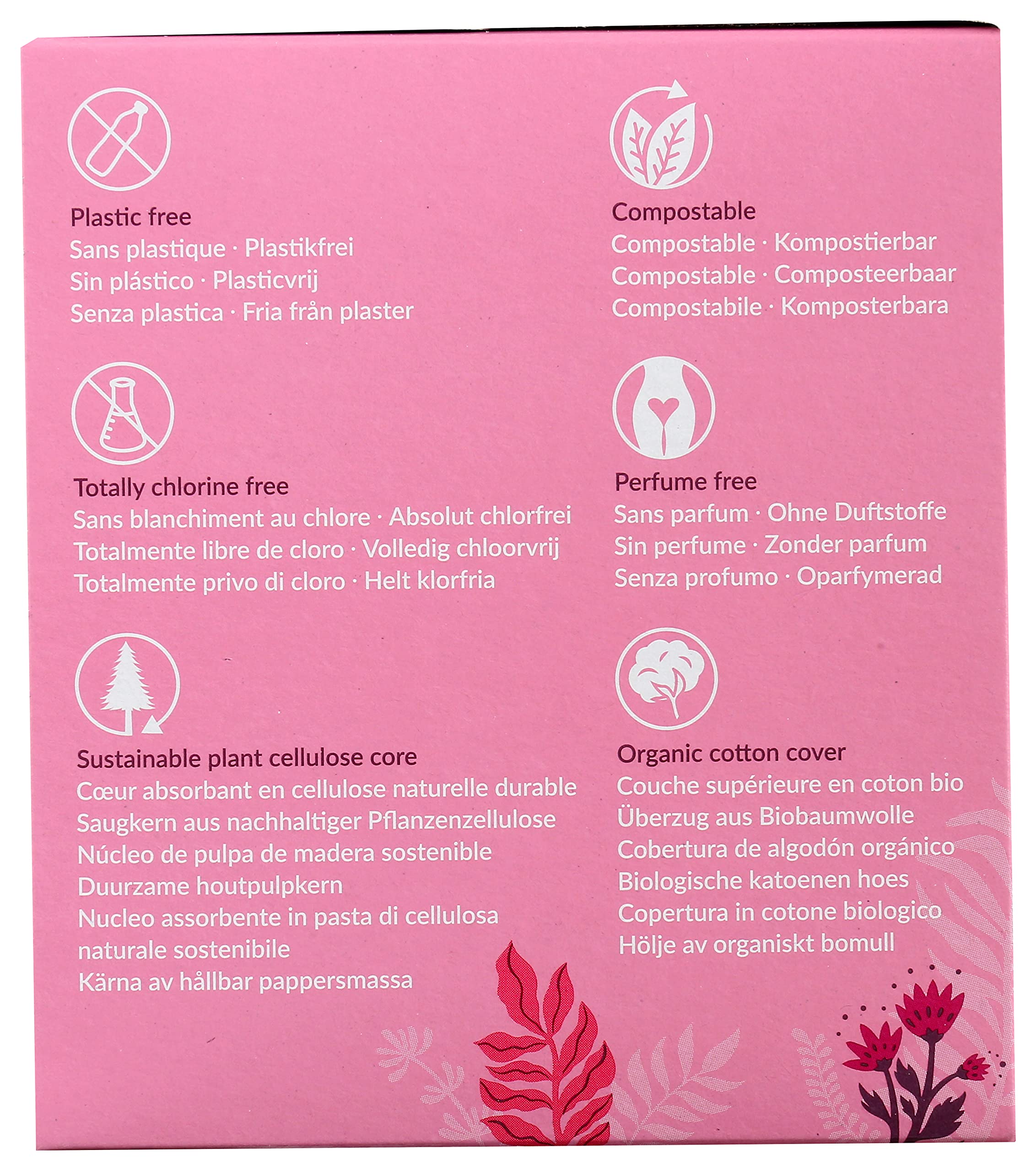 Natracare Ultra Extra Pads with Wings, Long, Individually Wrapped, Made with Certified Organic Cotton, Ecologically Certified Ce