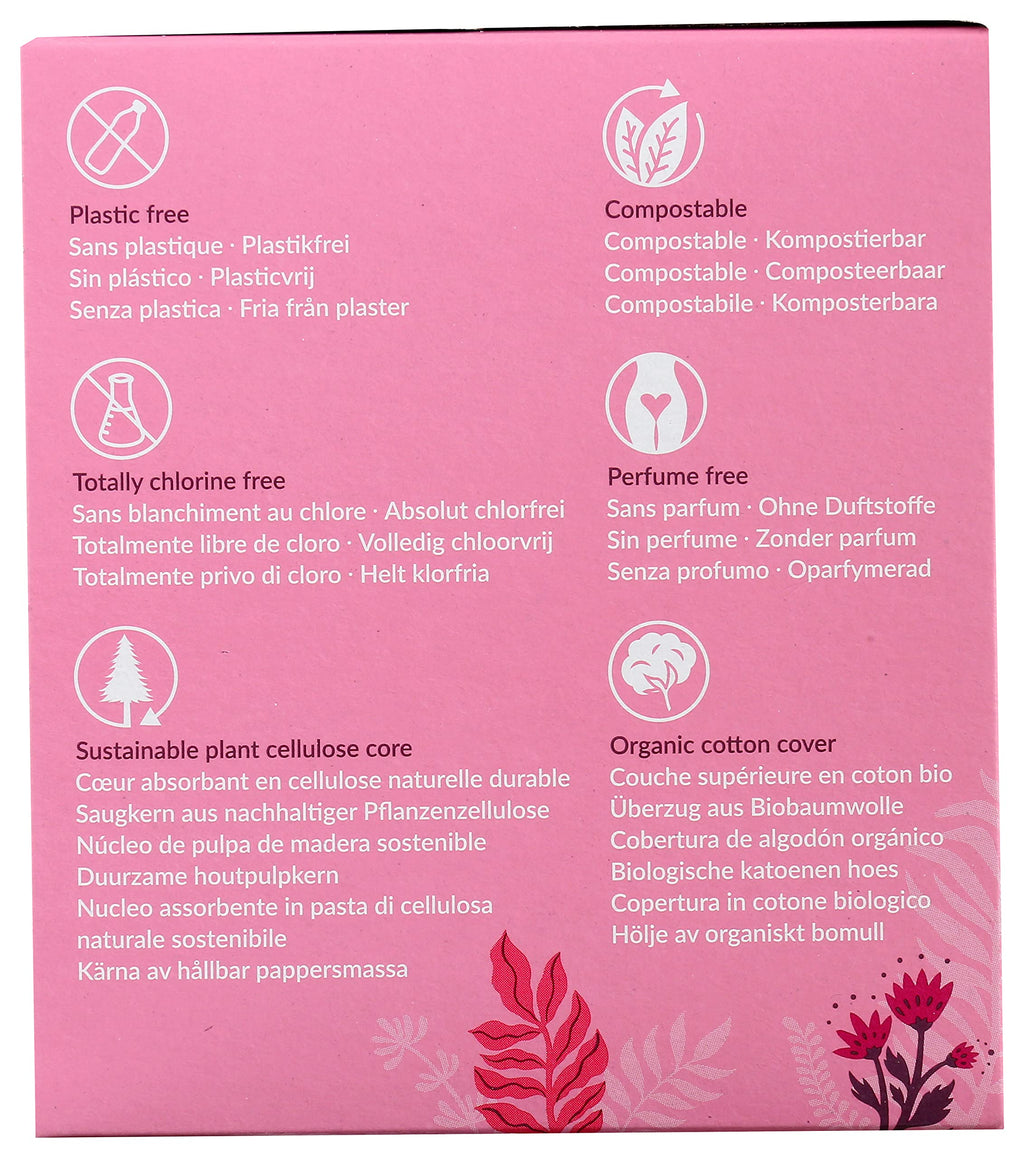 Natracare Ultra Extra Pads with Wings, Long, Individually Wrapped, Made with Certified Organic Cotton, Ecologically Certified Ce