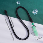 TIKCAUZ Green Aventurine Hexagonal Necklace Natural Crystal Point Pendant with Adjustable Rope Reiki Healing Stone Necklace Hand