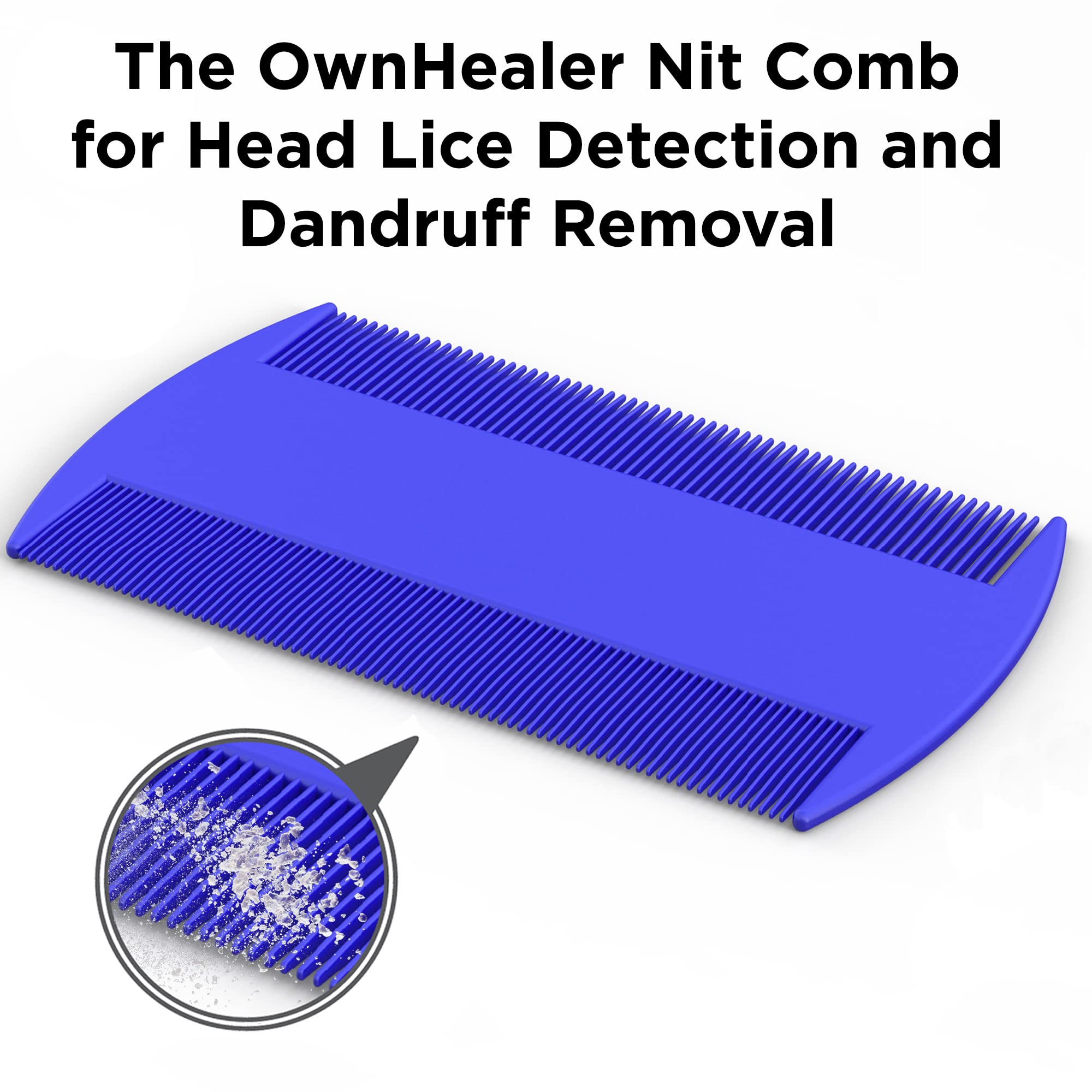 OWNHEALER Professional Lice Comb Kit - for Lice, Nits, and Dandruff Removal. Quick Results for Head Lice Treatment - Suitable fo