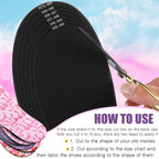 Velmitten 3 Pairs No Show Socks Sockless Shoe Liner Washable Barefoot Shoe Insoles No Slipping Inserts(Fresh Style)