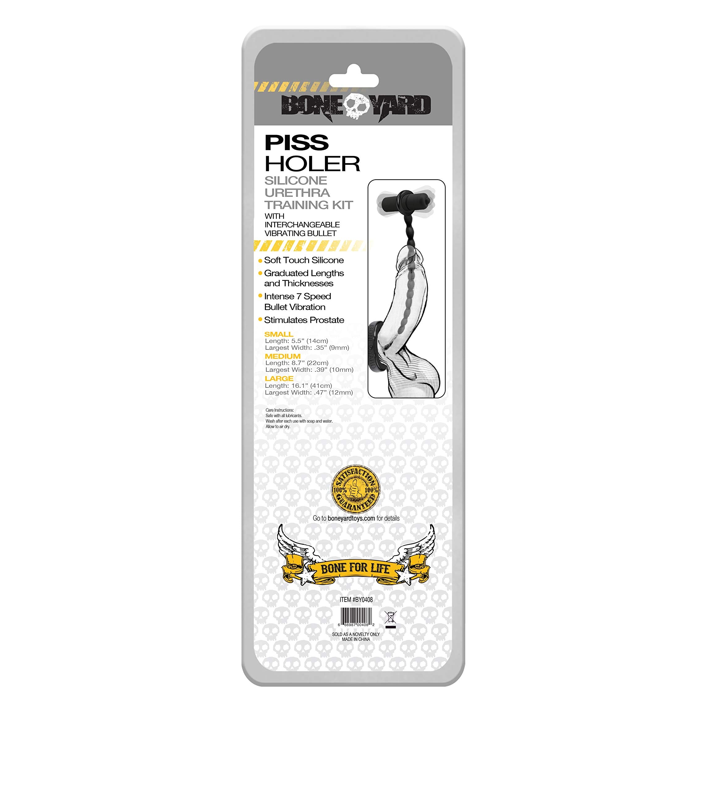 Boneyard Vibrating Sounds Urethra Training Kit Black(D0102H50N1W.)