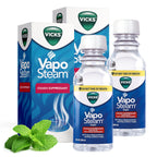 Vicks VapoSteam Medicated Liquid with Camphor, a Cough Suppressant, 8 Oz - VapoSteam Liquid Helps Relieve Coughing, for Use in V