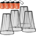 HESTYA 4 Pack Mosquito Bug Net Mesh for Head Mosquito Head Net Face Neck Fly Netting Hood from Insect Bugs Gnats for Outdoor(Bla