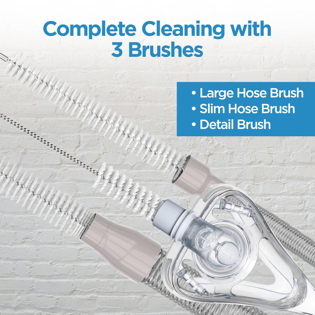resplabs CPAP Hose Cleaning Brush 8 in 1 CPAP Cleaner for 22mm, 15mm CPAP Tubing, Mask, Cushions, Humidifiers & Water Chambers