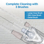 resplabs CPAP Hose Cleaning Brush 8 in 1 CPAP Cleaner for 22mm, 15mm CPAP Tubing, Mask, Cushions, Humidifiers & Water Chambers