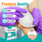 General Medi Sterile Island Dressing Bordered Gauze - 50 Count, 4 x 4 Gauze Pads, Wound Care Pad with Adhesive Border - Sterile,