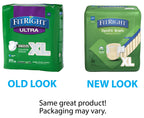 FitRight Ultra Adult Diapers, Disposable Incontinence Briefs with Tabs, Heavy Absorbency, X-Large, 57-66, 4 packs of 20 (80 tota