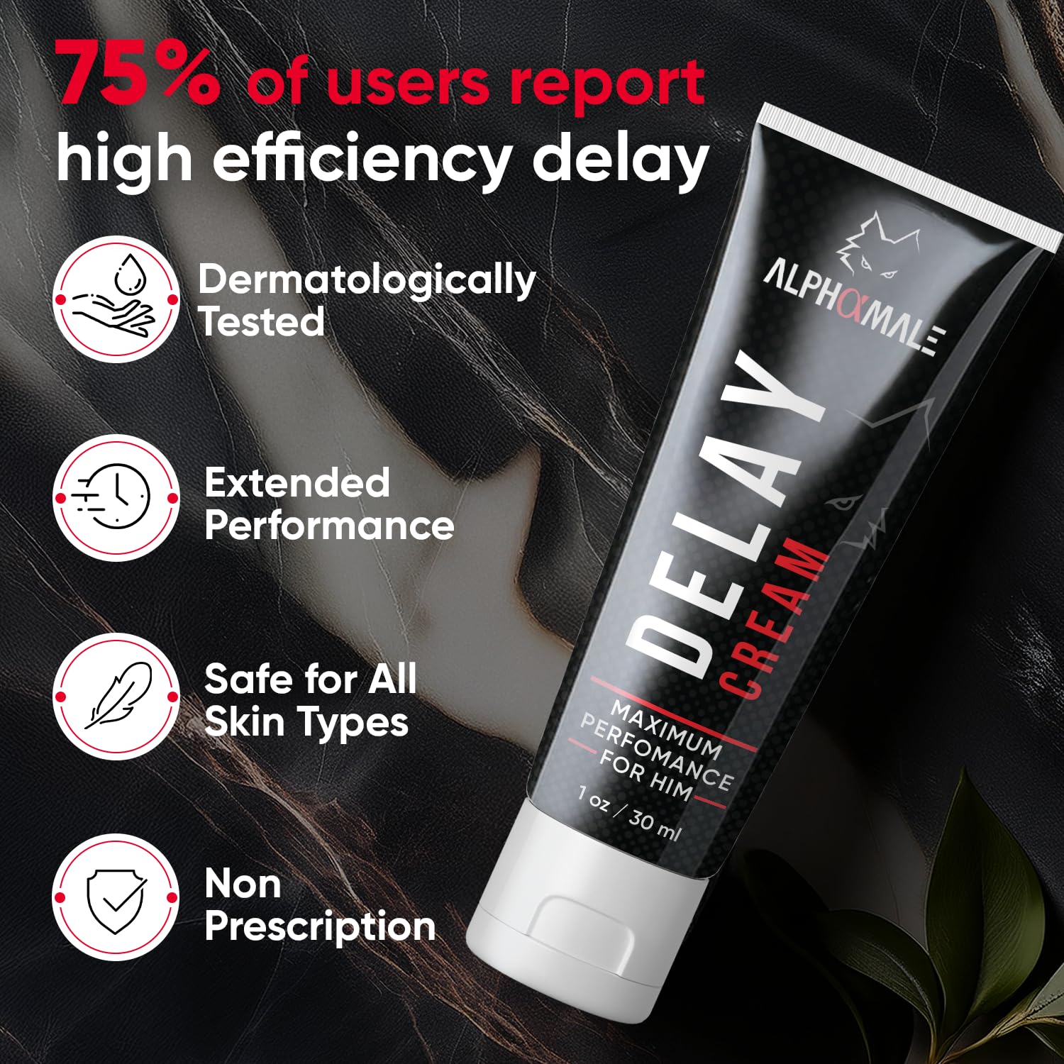 Delay Cream for Men - Numbing Formula for Climax Control To Last Longer in Bed, Hypoallergenic, Non-Irritating, Desensitized Cre
