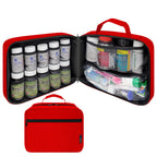 StarPlus2 Large Padded Pill Bottle Organizer, Medicine Bag, Case, Carrier for Medications, Vitamins, and Medical Supplies with F