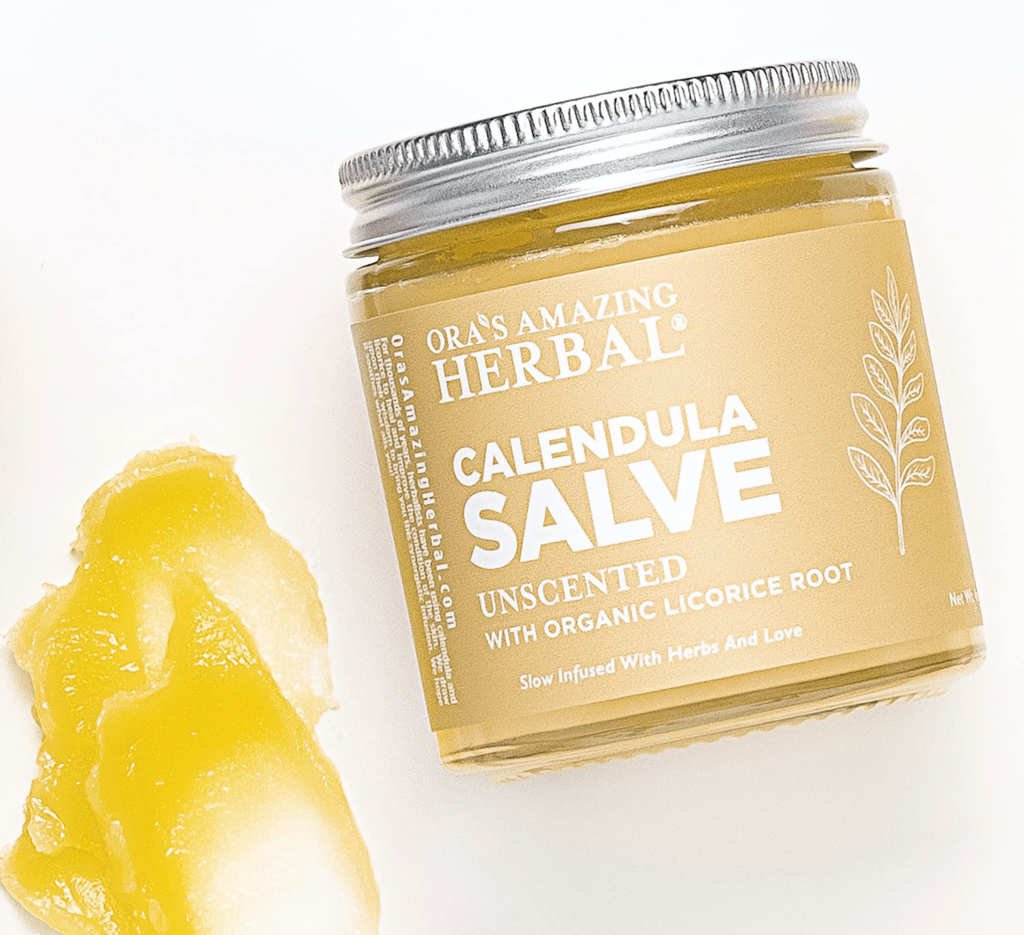 Oras Amazing Herbal Calendula Salve, Calendula Cream, Drawing Salve, Calendula Ointment, Coconut Free Salve made with Organic C