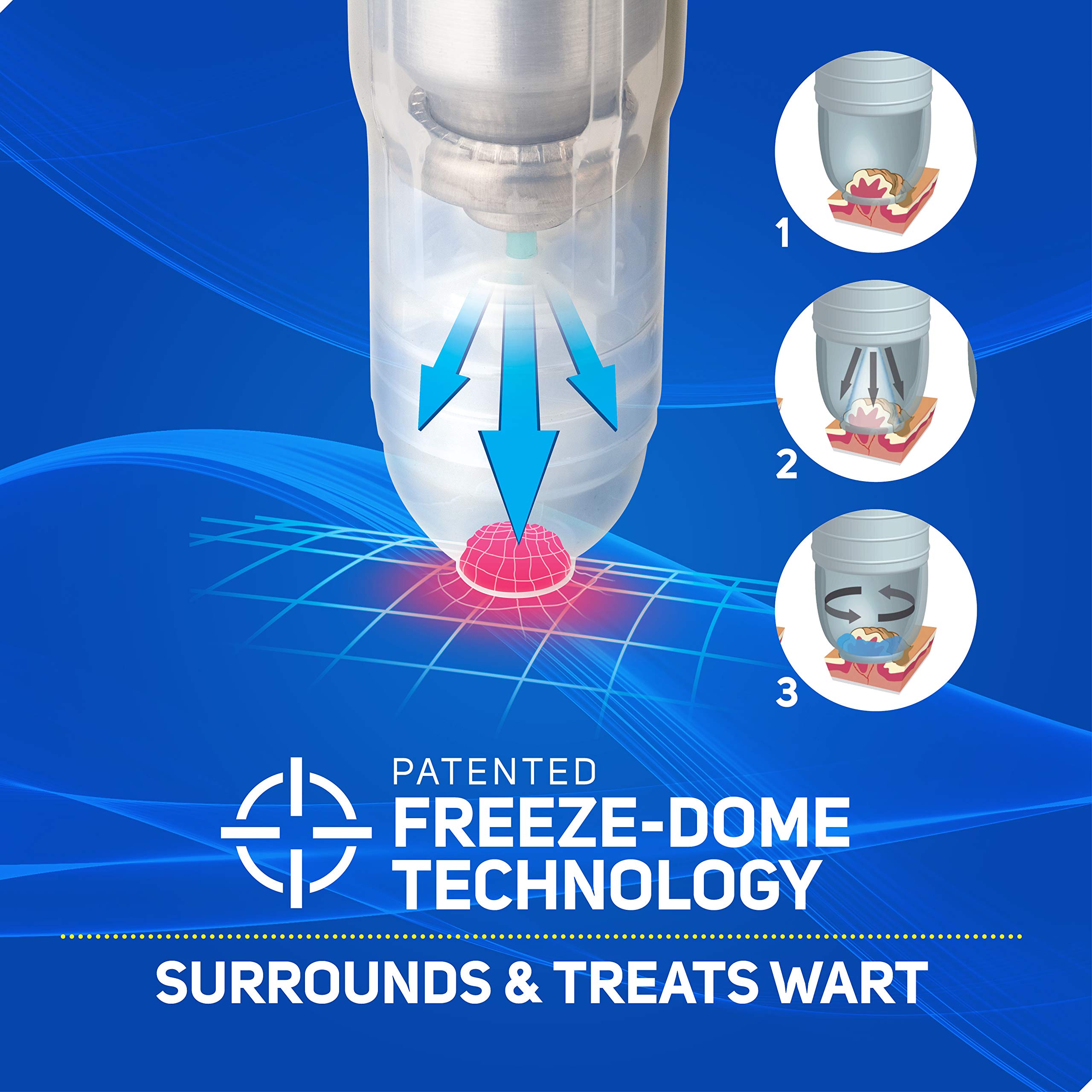 Care Science Wart Remover Freeze, 8 Applications | 1-Step Cryogenic Wart Removal for Common Warts on Hands, Elbows, & Knees or P