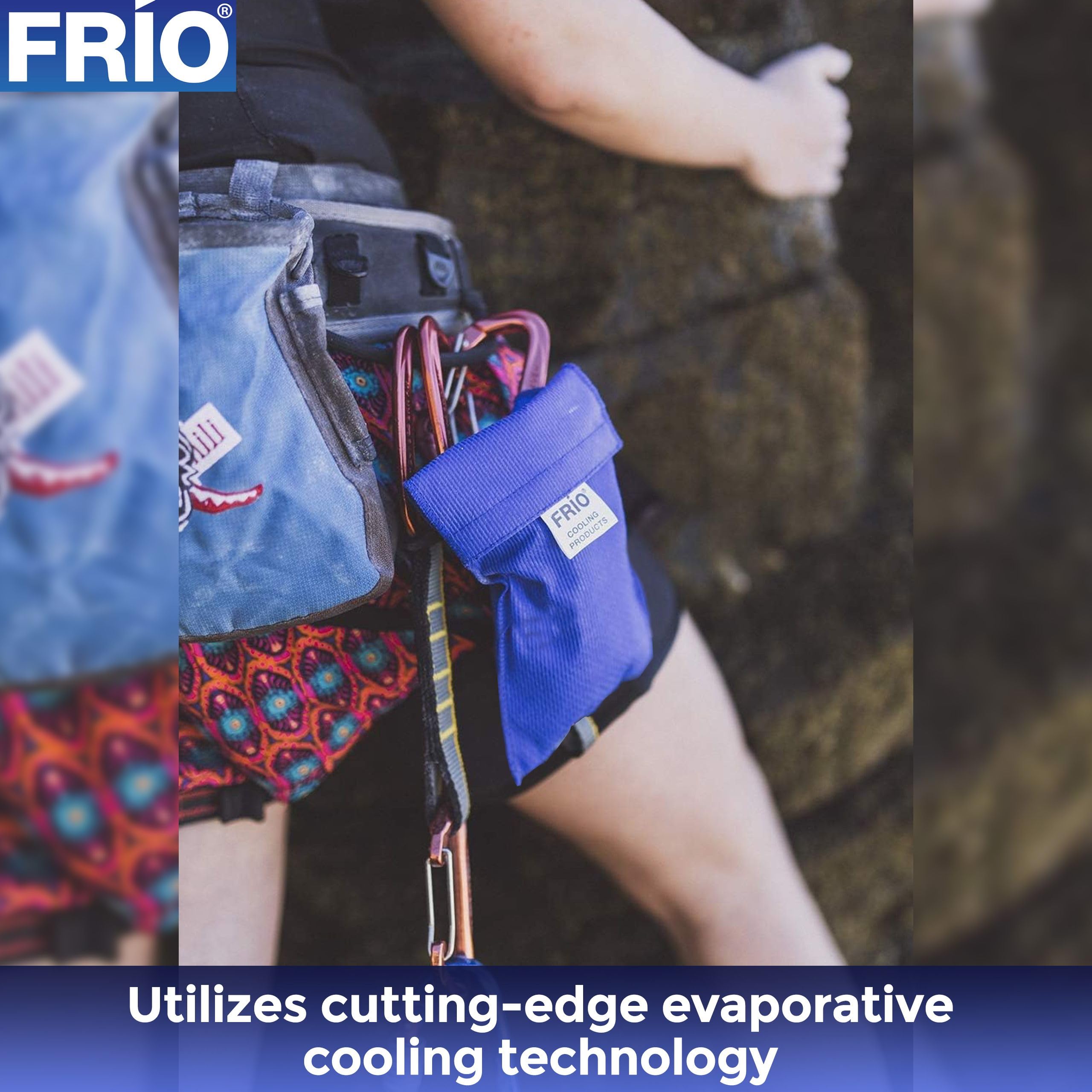 FRIO Large Cooling Wallet - Insulin Cooler for 45+ Hours of Stress Free On The Go Cooler Bag - No Ice, No Stress (Blue)