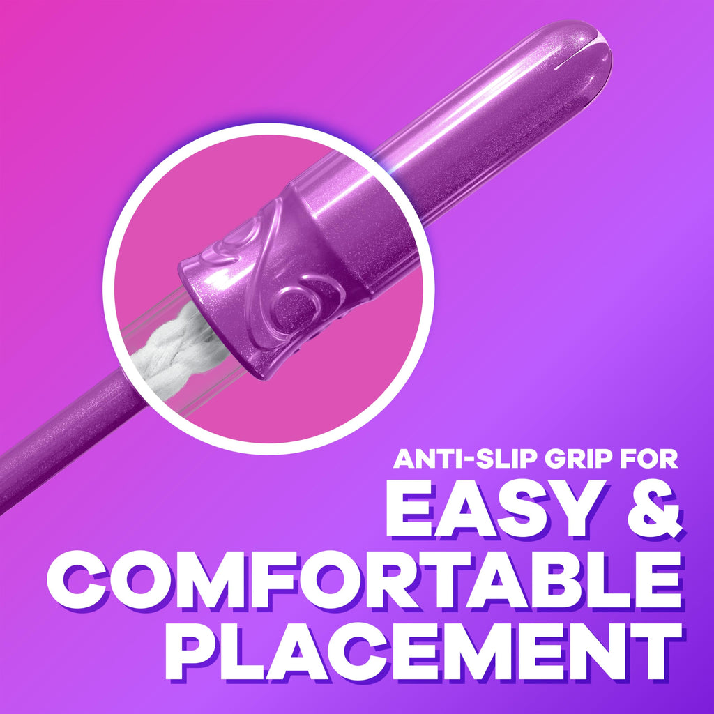 Tampax Pocket Radiant Compact Plastic Tampons, with LeakGuard Braid, Regular Absorbency, Unscented, Pack of 3 (28 count each pac