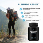 Altitude Assist - Altitude Sickness Prevention - Relief for Mountain Sports (Skiing, Snowboarding, Climbing) - Non GMO, Vegan, K