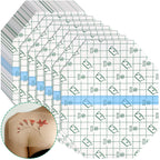 50 Pieces Transparent Stretch Adhesive Bandage Waterproof Transparent Film Dressing Bandages Clear Adhesive Dressing Stretch Tap