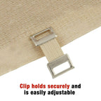 AcE 4 Inch Elastic Bandage with clips, Beige, great for Leg, Shoulder and More, 1 count