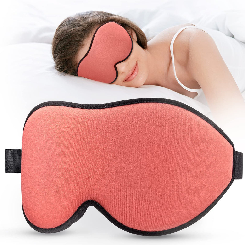 LitBear Sleep Masks for Women, Sleep Eye Mask for Sleeping, Comfortable Night Sleeping Mask, Soft Contoured Eye Cover for Sleepi