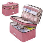 Lexeeco Medicine Storage Bag Pill Bottle Organizer with Portable Small Pouch Travel Medication Bottle Organizer for Emergency Ho