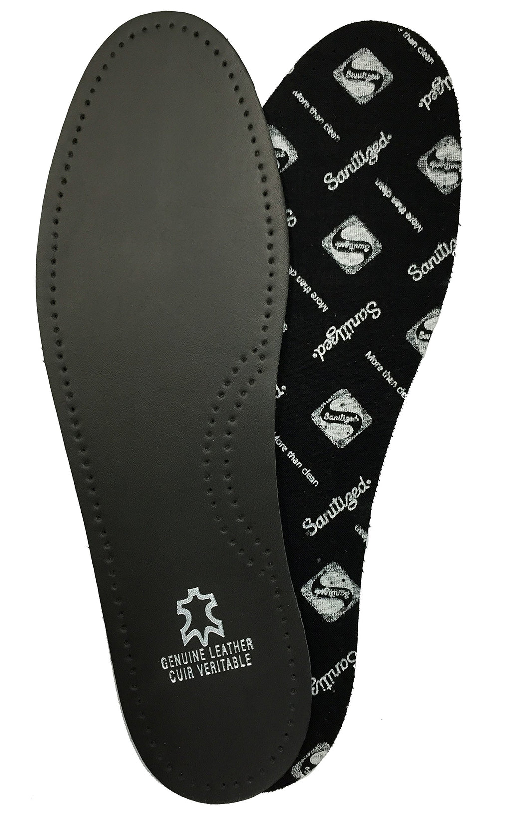 Moneysworth & Best Mens Leather Insole, Black, 10-11