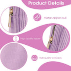 Feminine Menstrual Care Bags for Teen Girls, Mini Corduroy Period Bag for Storing Sanitary Napkins Portable Makeup Pouch with Zi