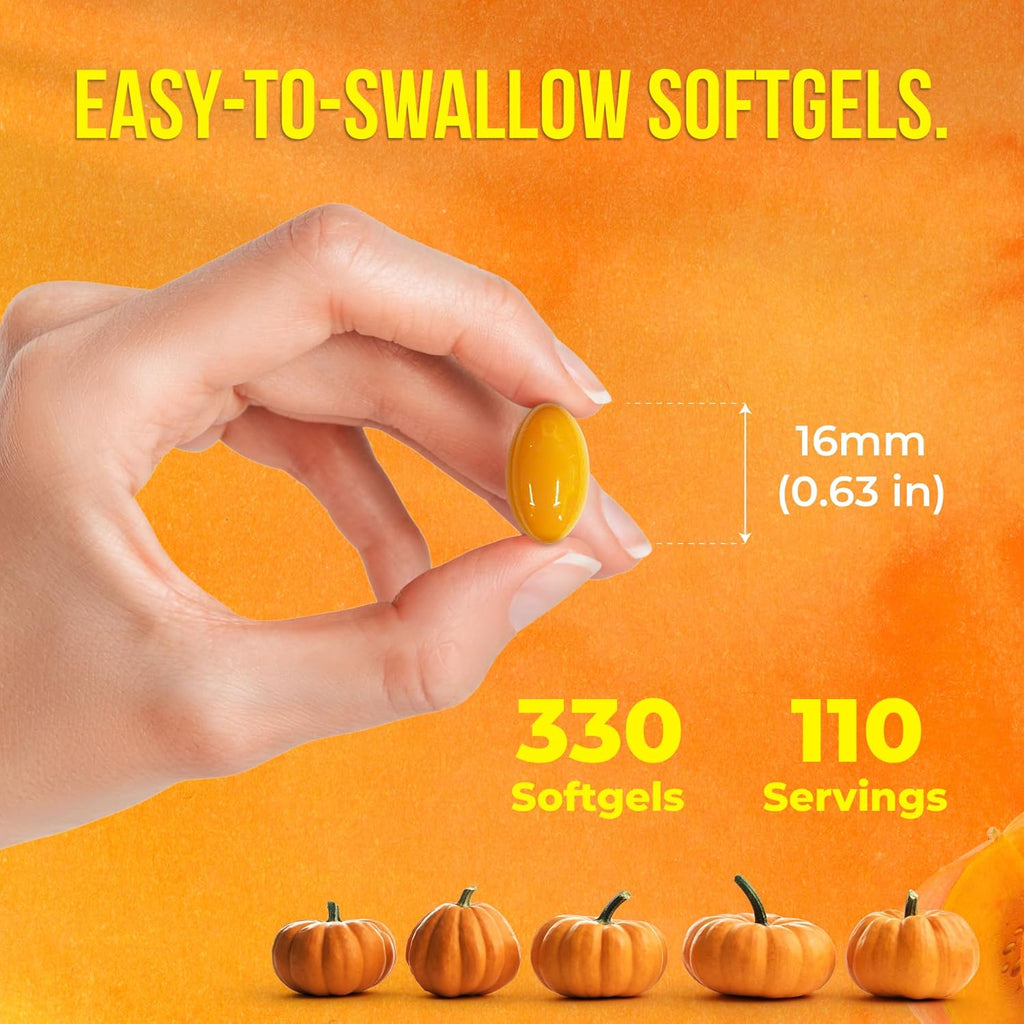 Premium Pumpkin Seed Oil Softgels with Saw Palmetto