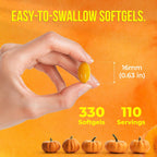 Premium Pumpkin Seed Oil Softgels with Saw Palmetto