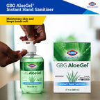 Clorox Healthcare GBG AloeGel Hand Sanitizer Gel Refill Bag in Box, 27 oz (798 ml) | Clorox Hand Sanitizer Gel | Beach Free Inst