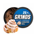 Grinds Coffee Pouches | Tobacco Free, Nicotine Free Healthy Alternative | 10 Cans of Cinnamon Roll | 18 Pouches Per Can | 1 Pouc