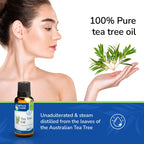Earths Care Tea Tree Oil - 100% Pure Steam Distilled Australian Tea Tree Essential Oil for Aromatherapy