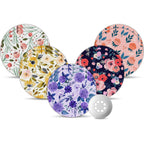 Flower Libre 3 Sensor Covers Waterproof, Amolyfe 10 Pack Freestyle Libre 3 Plus Covers, BumpProof with Hard Cap, Latex Free Brea
