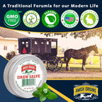 Amish Origins Draw Salve Ointment, 2 oz, for Ingrown Hair, Boil and Cyst, Maximum Strength Fast Acting for Splinters Remover, Bu